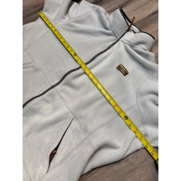 L.L.Bean Womens 3X Plus Full-Zip Fleece Jacket Light Blue Recycled Polyester War - Picture 5 of 7